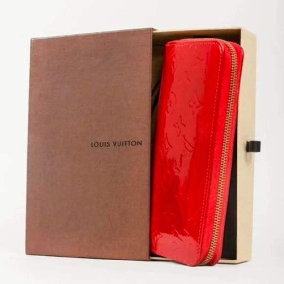 Louis Vuitton Monogram Vernis Red Zippy Wallet - Picture 11 of 11